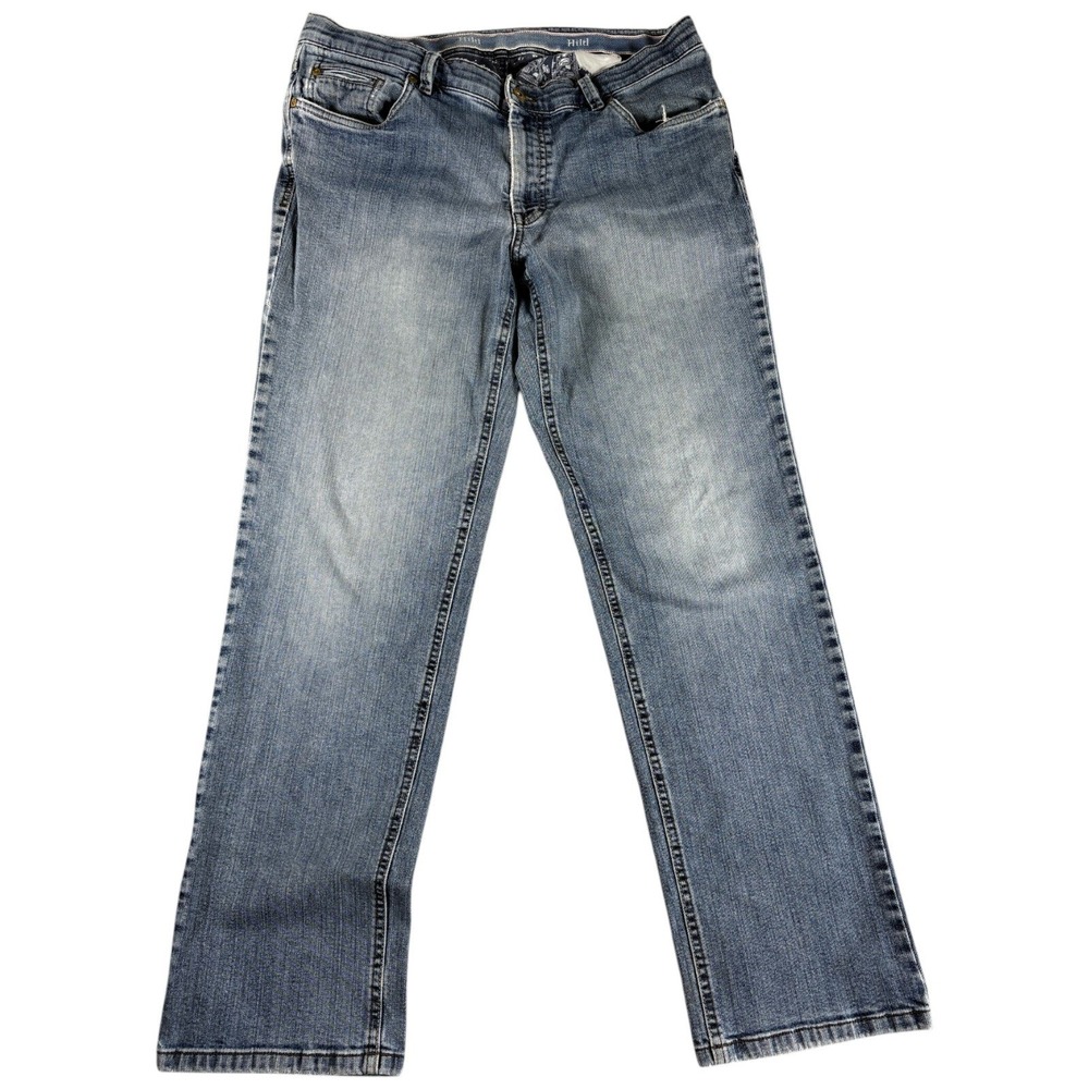 Hiltl The Ultimate Trouser Straight Leg Jeans Mens 36x30.5 Blue Denim Light Wash